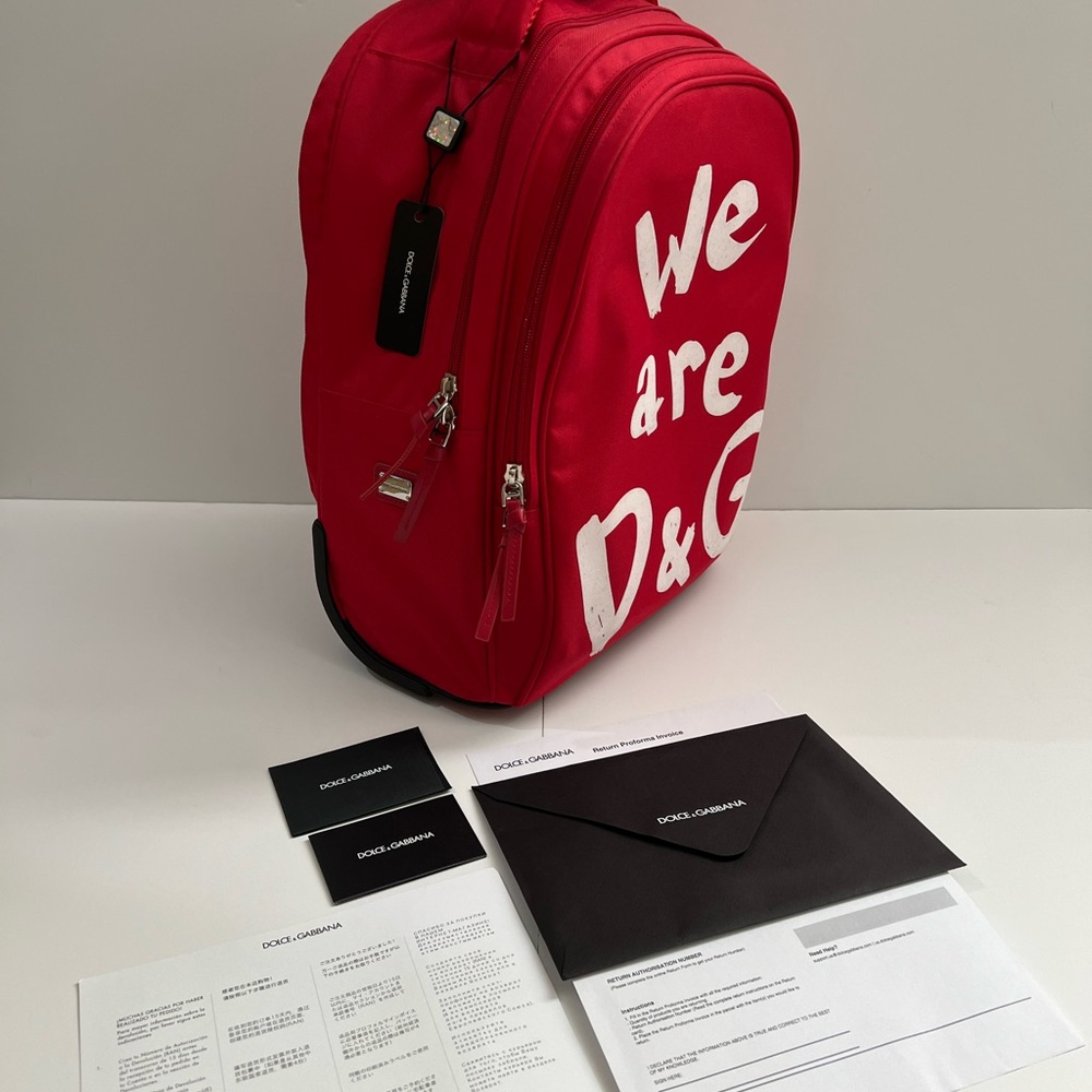 Dolce & Gabbana Vibrant Red Backpack